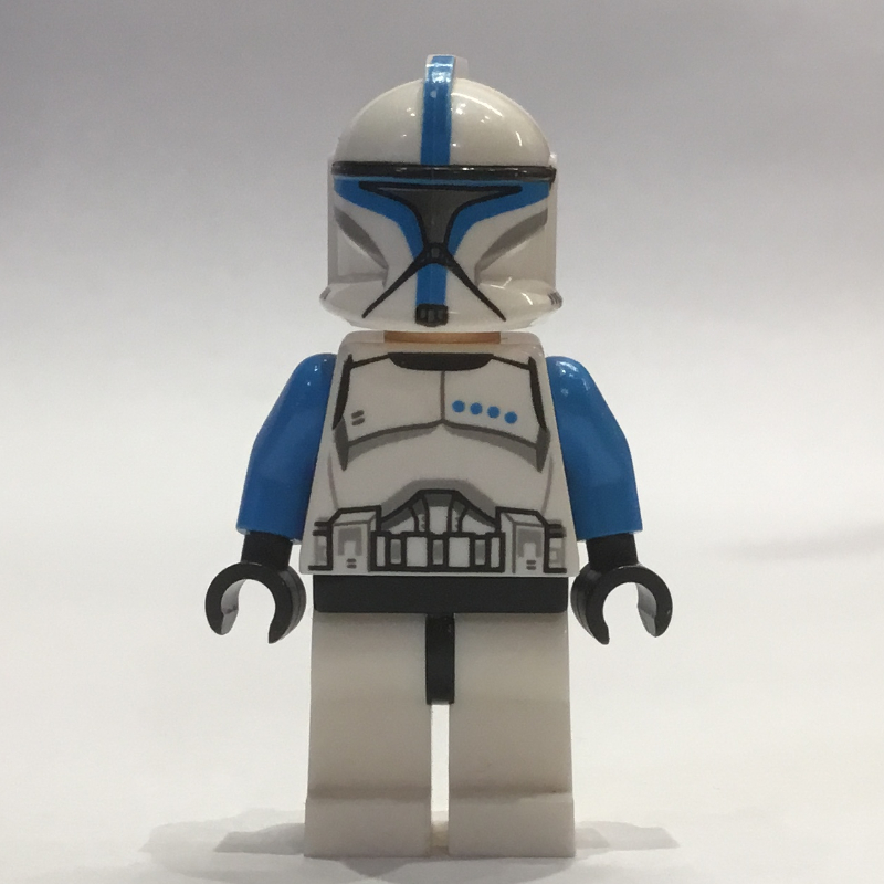 Lieutenant clone, marquages azur foncé, jambes sans motif (Clone Trooper Lieutenant, Dark Azure Markings, Plain Legs)