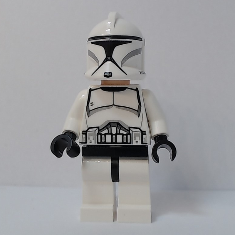 Soldat clone, armure de phase I, en colère, jambes sans motif (Clone Trooper, Phase I Armor, Angry, Plain Legs)