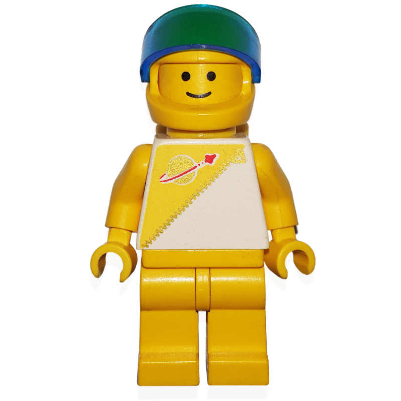 Futuron astronaute, jaune avec bouteilles d’air et visière bleu foncé (Futuron Spaceman, Yellow with Airtanks and Dark Blue Visor)