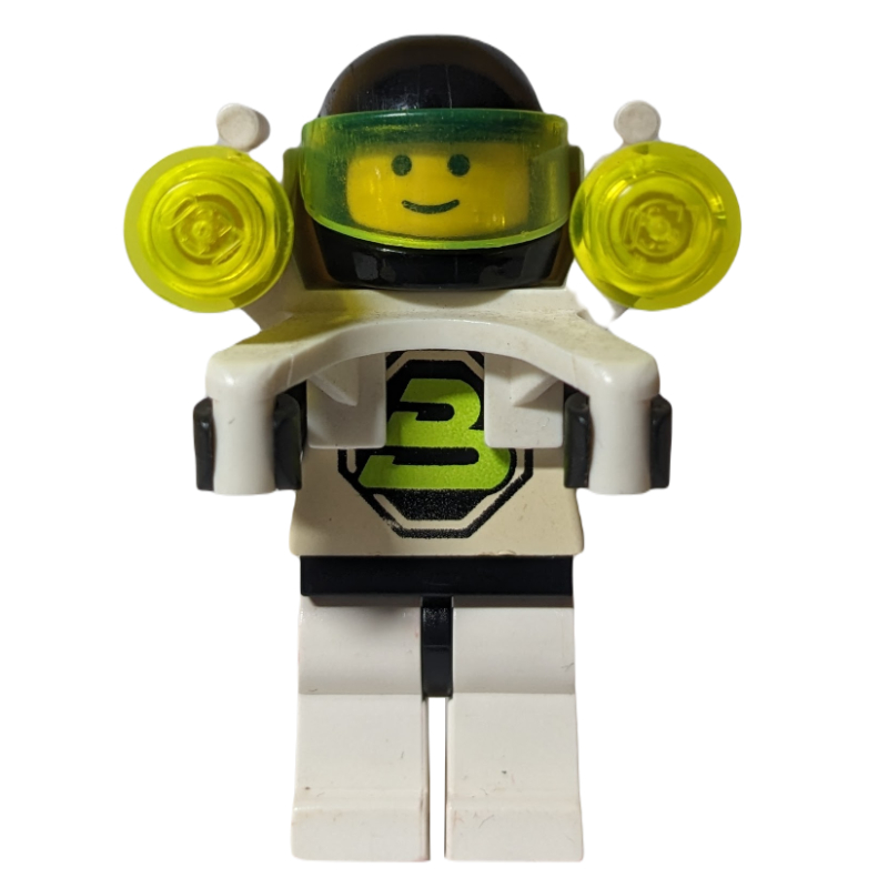 Blacktron ii - jetpack, tête 3626a (Blacktron II - Jetpack, 3626a Head)