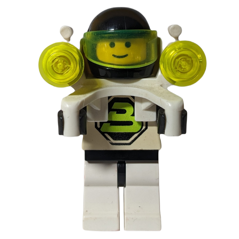 Blacktron ii - jetpack, tête 3626b (Blacktron II - Jetpack, 3626b Head)