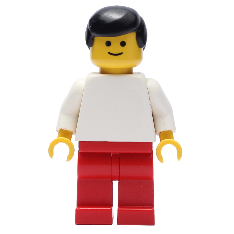 Torse blanc, jambes rouges, cheveux noirs (White Torso, Red Legs, Black Hair)