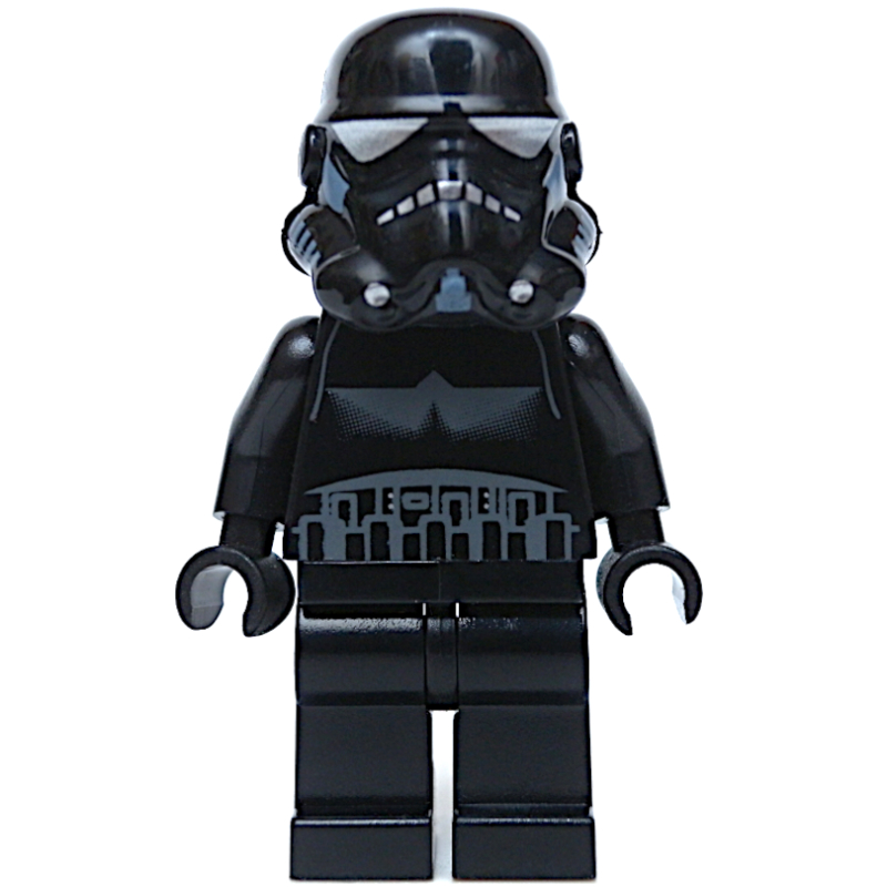 Soldat d'ombre impérial, ligne courte sur le dos, noir, jambes simples (Imperial Shadow Trooper, Short Line on Back, Black, Plain Legs)