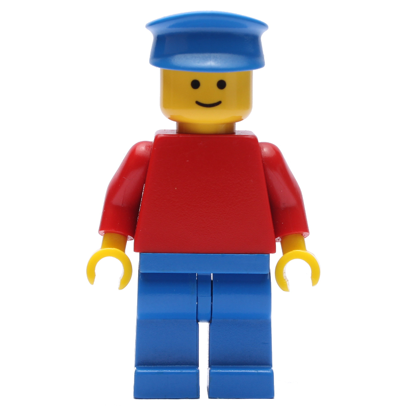Torse rouge, jambes bleues, casquette bleue (Red Torso, Blue Legs, Blue Cap)