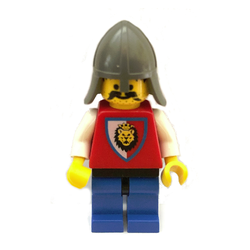 Chevalier (chevaliers royaux) - jambes bleues, col-protecteur gris foncé (Knight (Royal Knights) - Blue Legs, Dark Gray Neck-Protector)