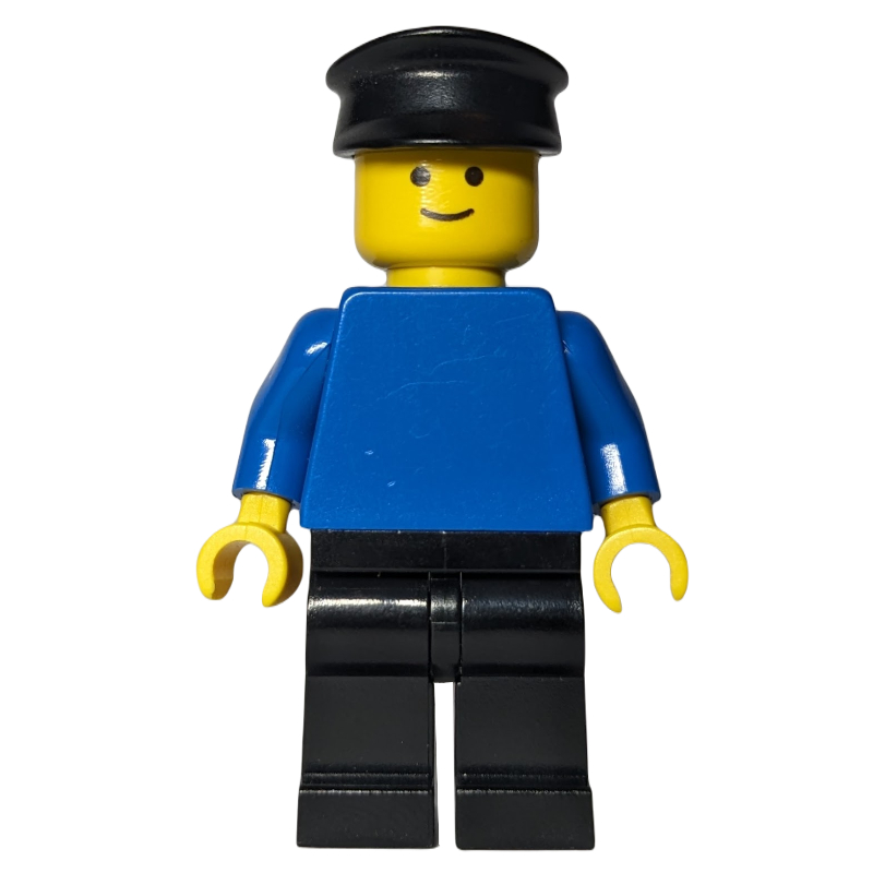 Homme avec torse bleu et pantalon noir (Man with Blue Torso and Black Pants)