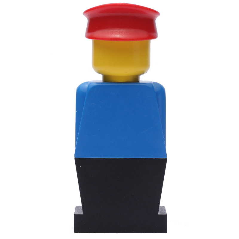 LEGOLAND bleu torse, jambes noires, chapeau rouge (LEGOLAND Blue Torso, Black Legs, Red Hat)