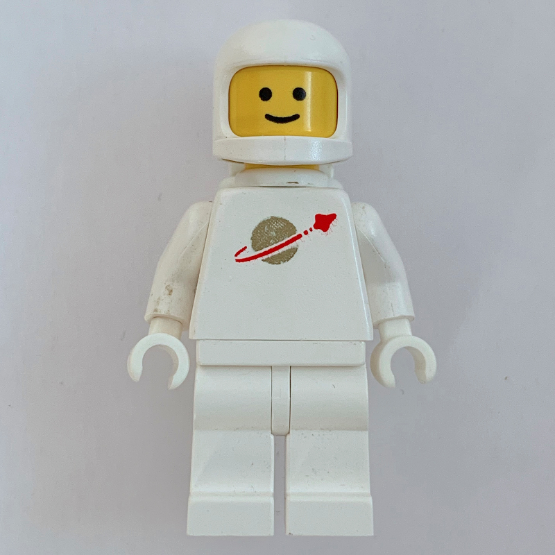 Astronaute classique, blanc avec des réservoirs d'air (casque 3842b) (Classic Spaceman, White with Airtanks (3842b Helmet))