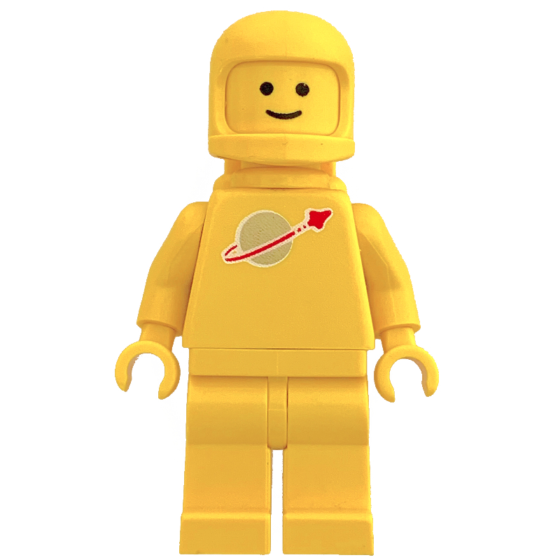 Astronaute classique, jaune avec des réservoirs d'air (casque 3842b) (Classic Spaceman, Yellow with Airtanks (3842b Helmet))