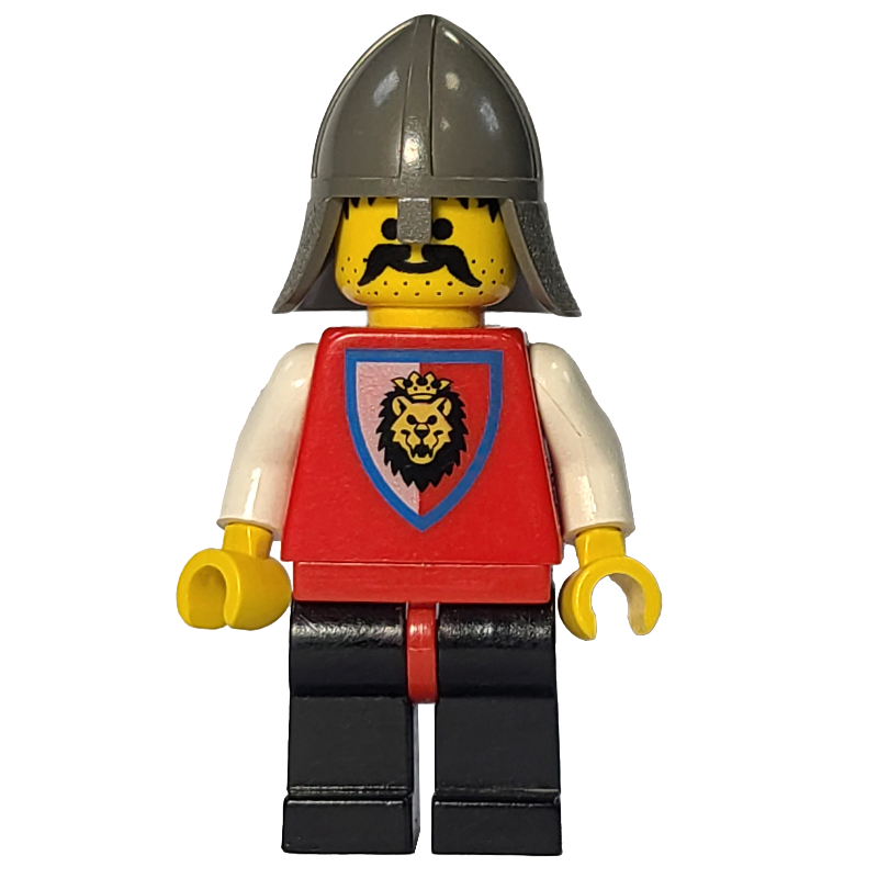 Chevalier (chevaliers royaux) - jambes noires, col-protecteur gris foncé (Knight (Royal Knights) - Black Legs, Dark Gray Neck-Protector)