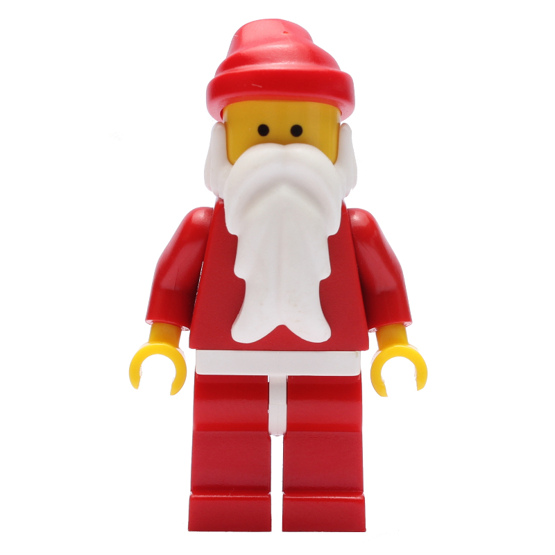 Père Noël, rouge uni avec des hanches blanches (Santa, Plain Red with White Hips)