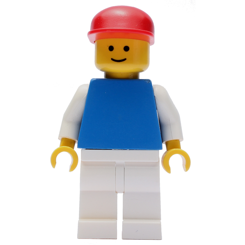 Torse bleu, jambes blanches, casquette rouge (Blue Torso, White Legs, Red Cap)
