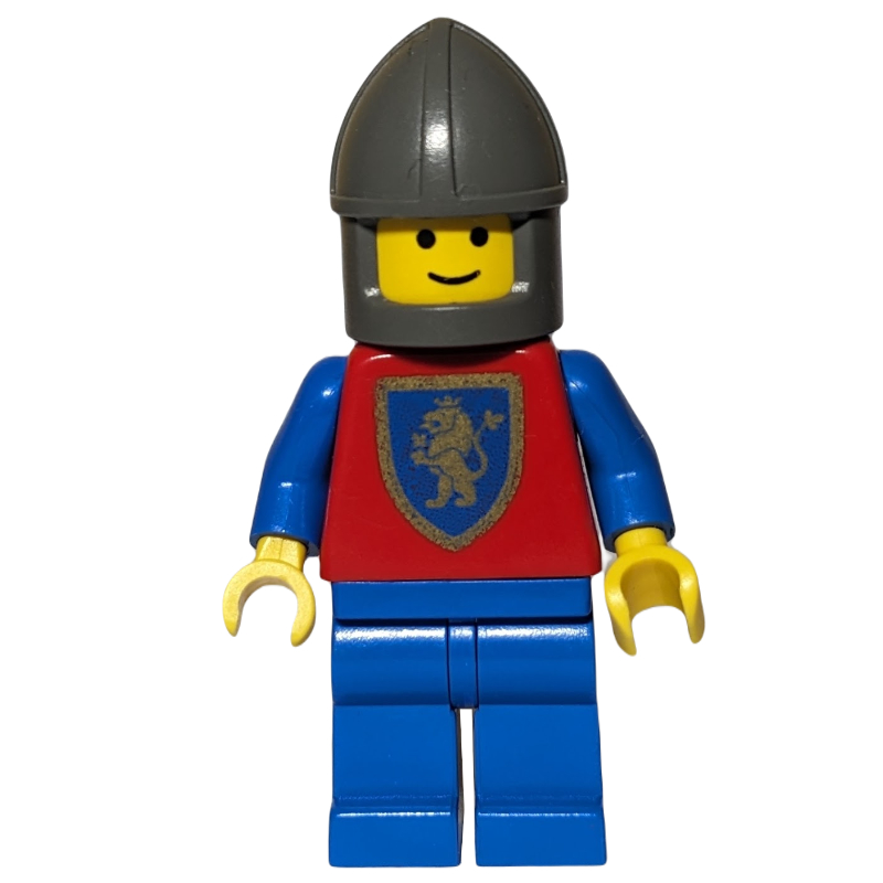Chevalier (crusader lion) - jambes et hanches bleues, menton-garde (Knight (Crusader Lion) - Blue Legs and Hips, Chin-Guard)