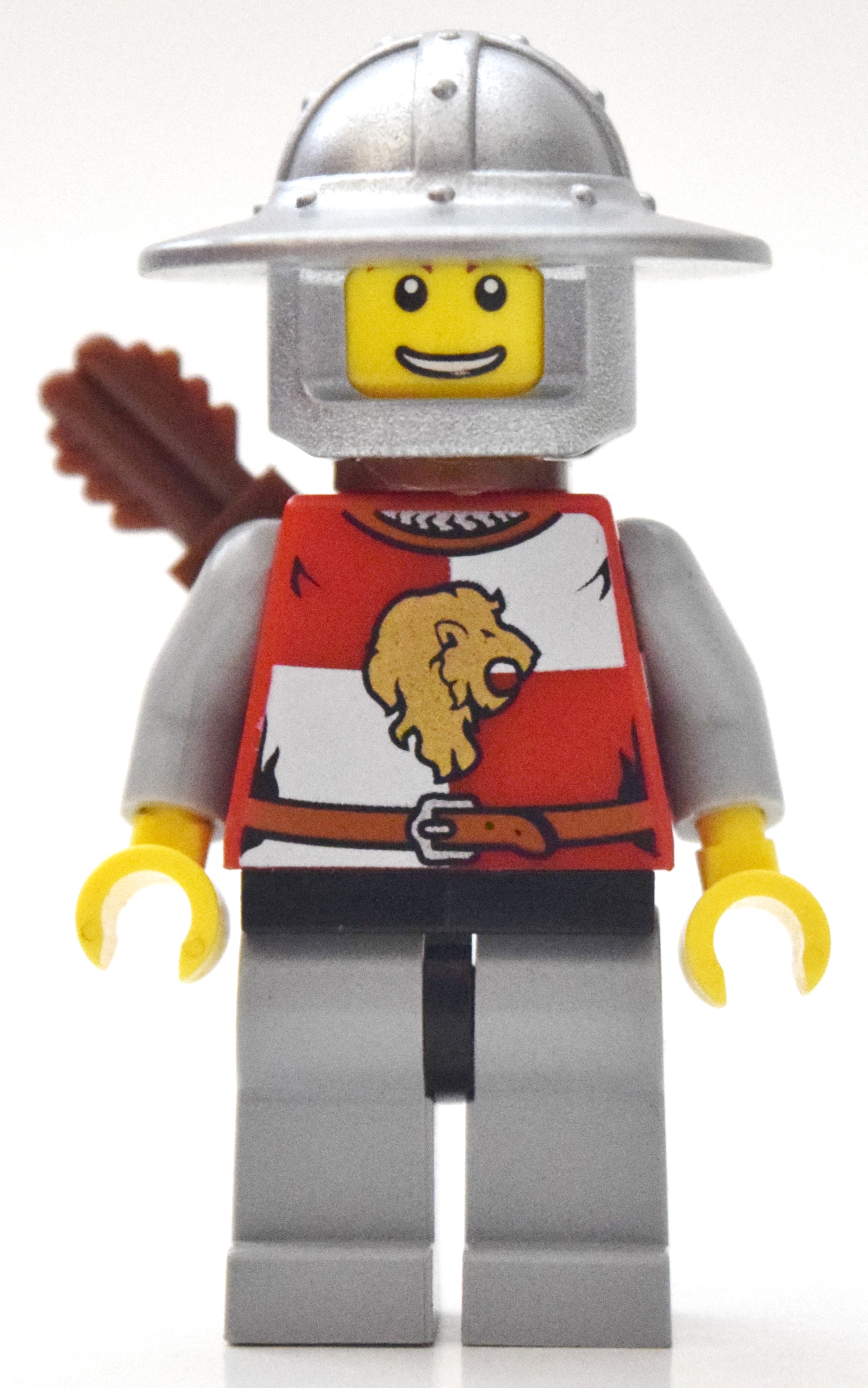 Chevalier du Lion, archer, casque à grand bord, carquois (Lion Knight, Archer, Wide Brim Helmet, Quiver)