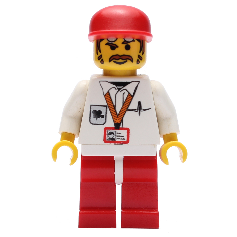 Cameraman - jambes rouges, casquette rouge (Cameraman - Red Legs, Red Cap)