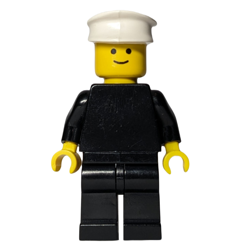 Torse noir, jambes noires, chapeau blanc (Black Torso, Black Legs, White Hat)
