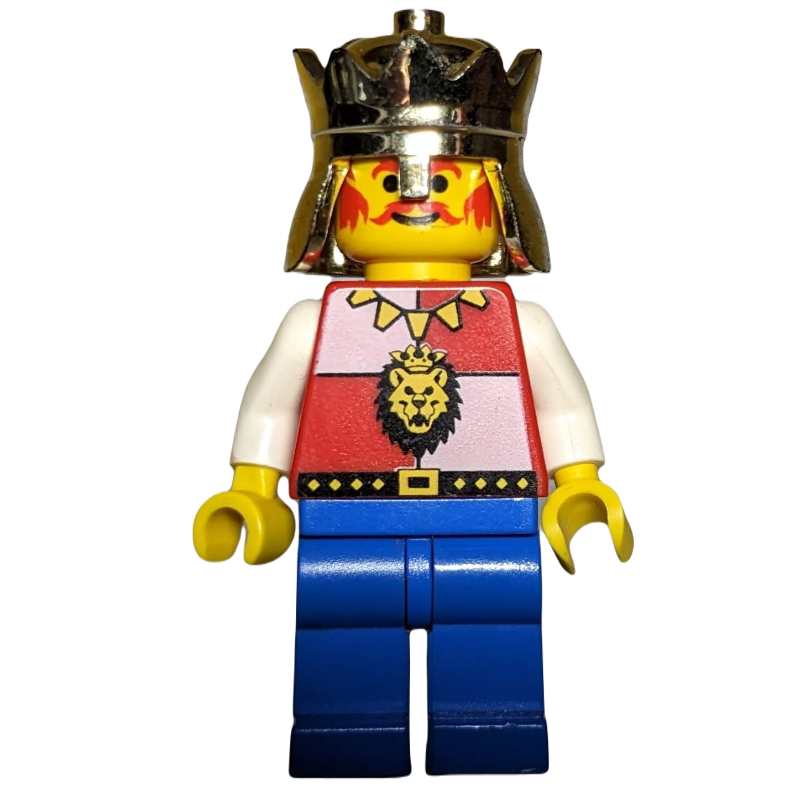 Roi (chevaliers royaux) - jambes bleues, hanches bleues, pas de cape (King (Royal Knights) - Blue Legs, Blue Hips, no Cape)