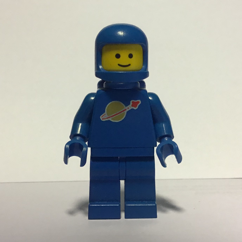 Astronaute classique, bleu avec des réservoirs d'air (casque 3842b) (Classic Spaceman, Blue with Airtanks (3842b Helmet))