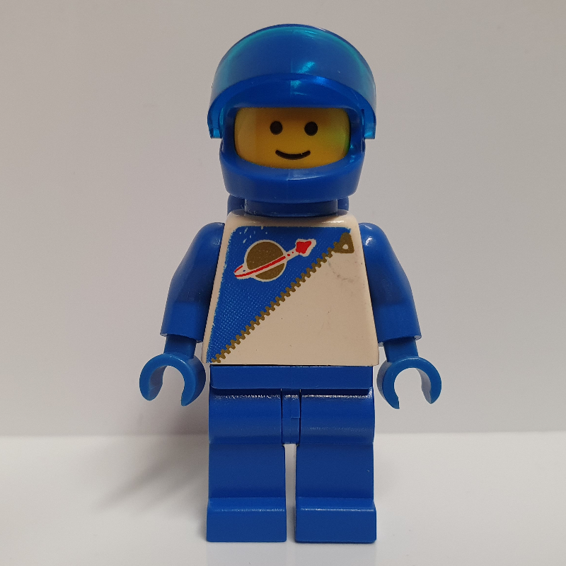 Futuron astronaute, bleu avec bouteilles d’air et visière bleu foncé (Futuron Spaceman, Blue with Airtanks and Dark Blue Visor)