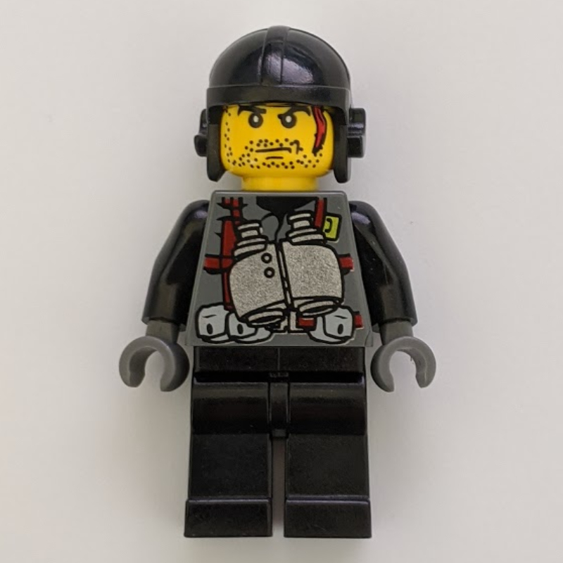 Digger avec des jumelles suspendues autour du cou (Digger with Binoculars Hanging Round Neck)