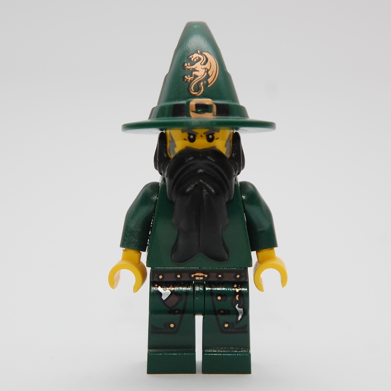 Wizard (kingdoms) - vert foncé, sans cape (Wizard (Kingdoms) - Dark Green, no Cape)