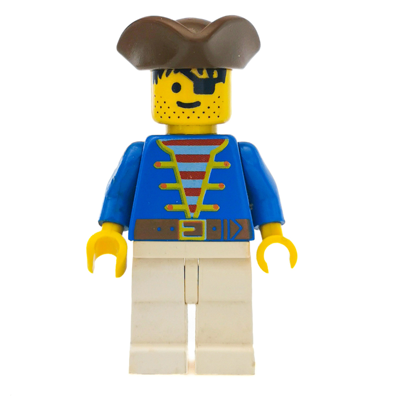 Pirate — veste bleue, jambes blanches, bicorne brun, 3626a (Pirate - Blue Jacket, White Legs, Brown Bicorne, 3626a)