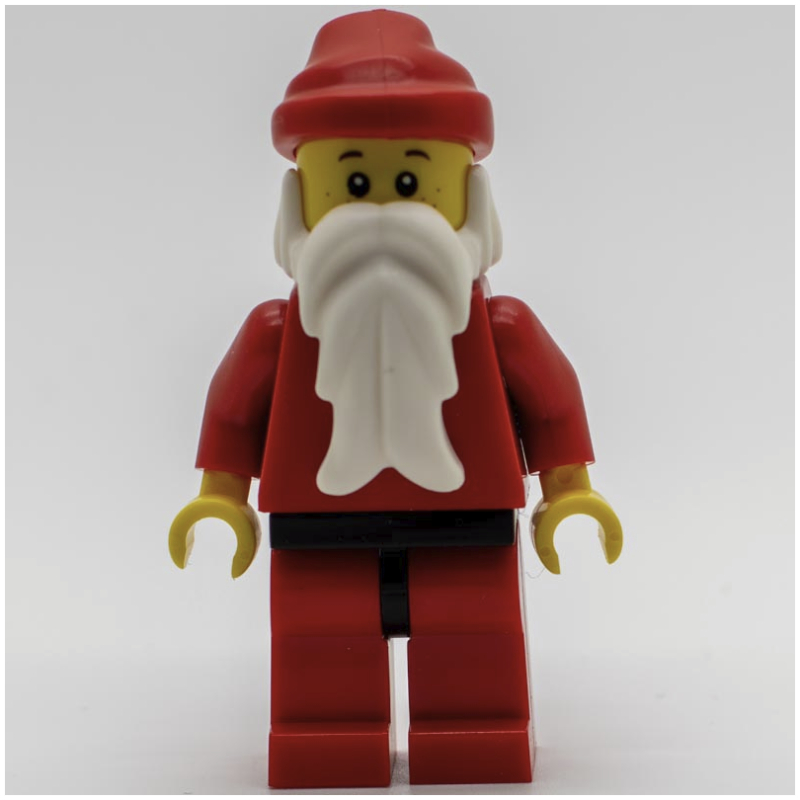 Père Noël, taches de rousseur, jambes rouges aux hanches noires (Santa, Freckles, Red Legs with Black Hips)