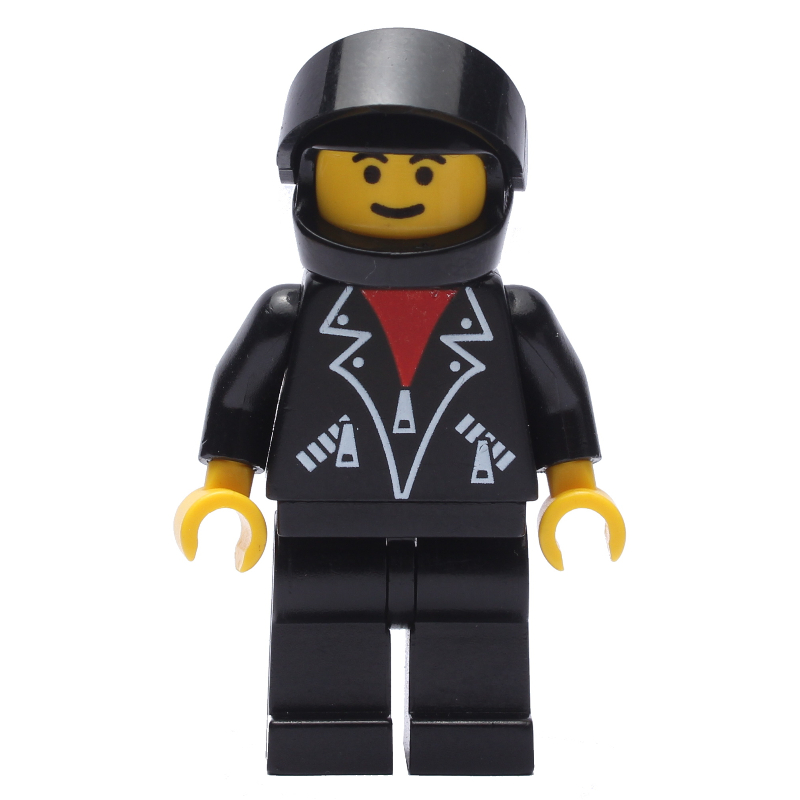 Pilote de course, torse noir, jambes noires, casque noir (Racer, Black Torso, Black Legs, Black Helmet)