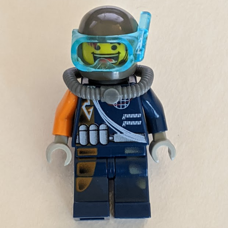 Flex avec masque de plongée bleu transparent-foncé (Flex with Trans-Dark Blue Diving Mask)