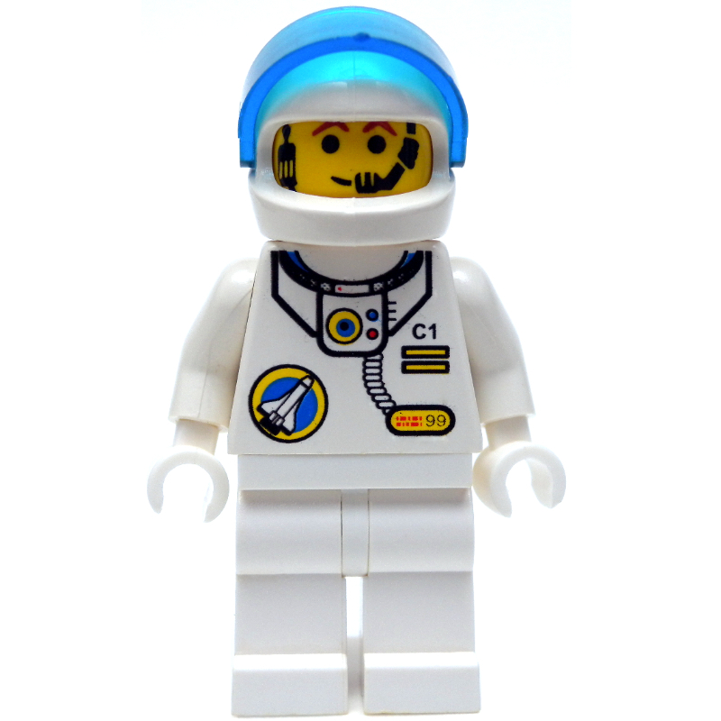 Astronaute, blanc, casque avec visière, micro-casque (Astronaut, White, Helmet with Visor, Headset)