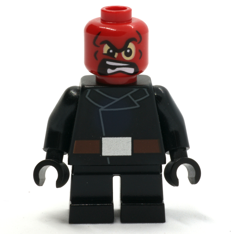 Crâne rouge avec des jambes courtes (Red Skull with Short Legs)