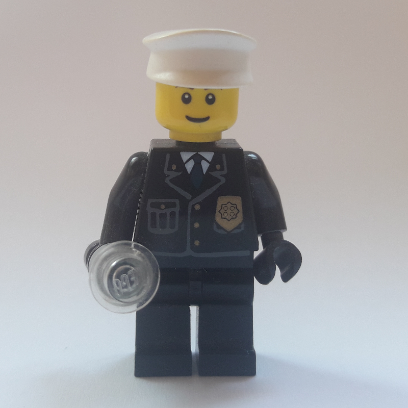 Policier, allumer lampe de poche [assemblée complète] (Policeman, Light Up Flashlight [Complete Assembly])