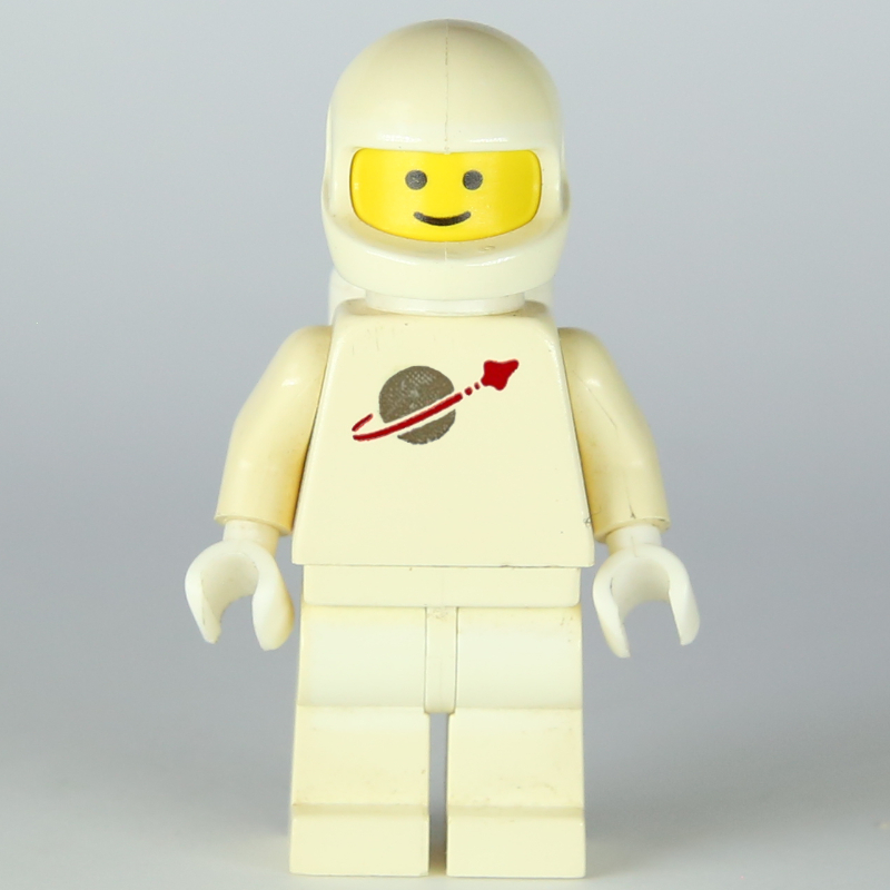 Astronaute classique, blanc avec des réservoirs d'air (2446 casque) (3626c tête) (3838 bouteille d’air) (Classic Spaceman, White with Airtanks (2446 Helmet) (3626c Head) (3838 Airtank))