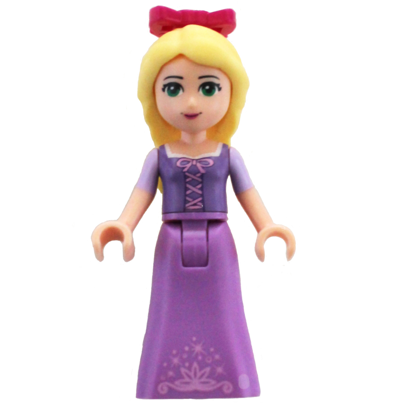 Raiponce — robe lavande moyen, noeud magenta (Rapunzel - Medium Lavender Dress, Magenta Bow)