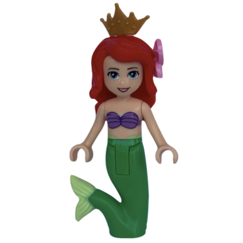 Ariel — forme de sirène, fleur, couronne (Ariel - Mermaid Form, Flower, Crown)