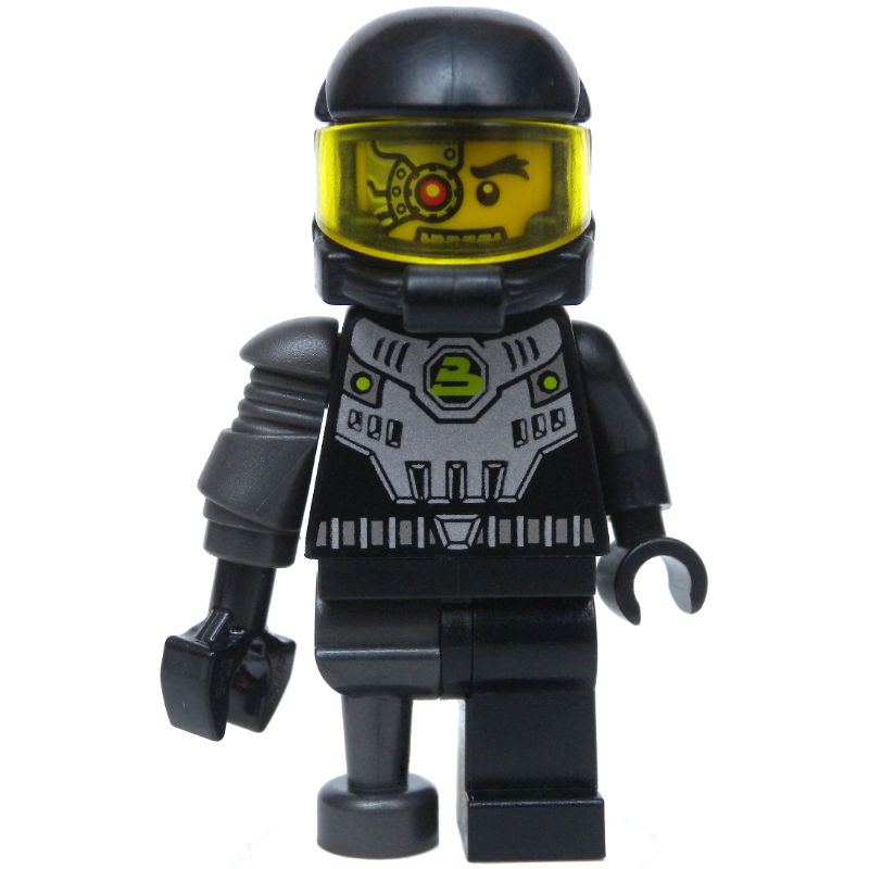 Méchant de l'espace - nacré foncé gris peg leg (Space Villain - Pearl Dark Gray Peg Leg)