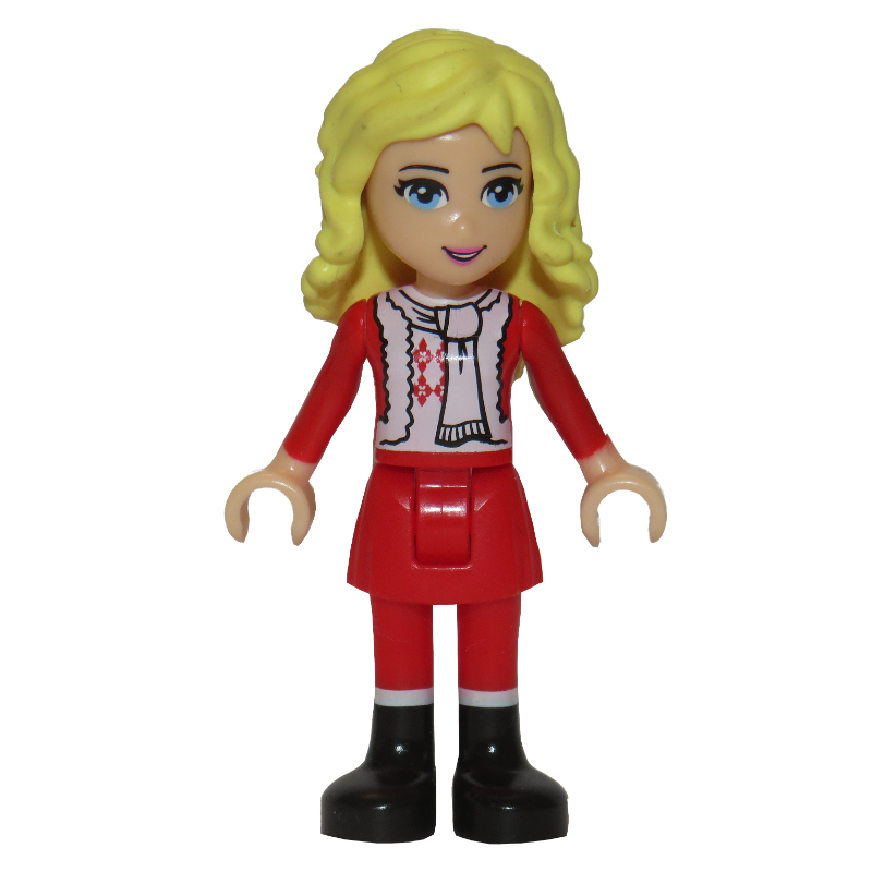 Ewa - veste de père Noël, jupe rouge (Ewa - Santa Jacket, Red Skirt)