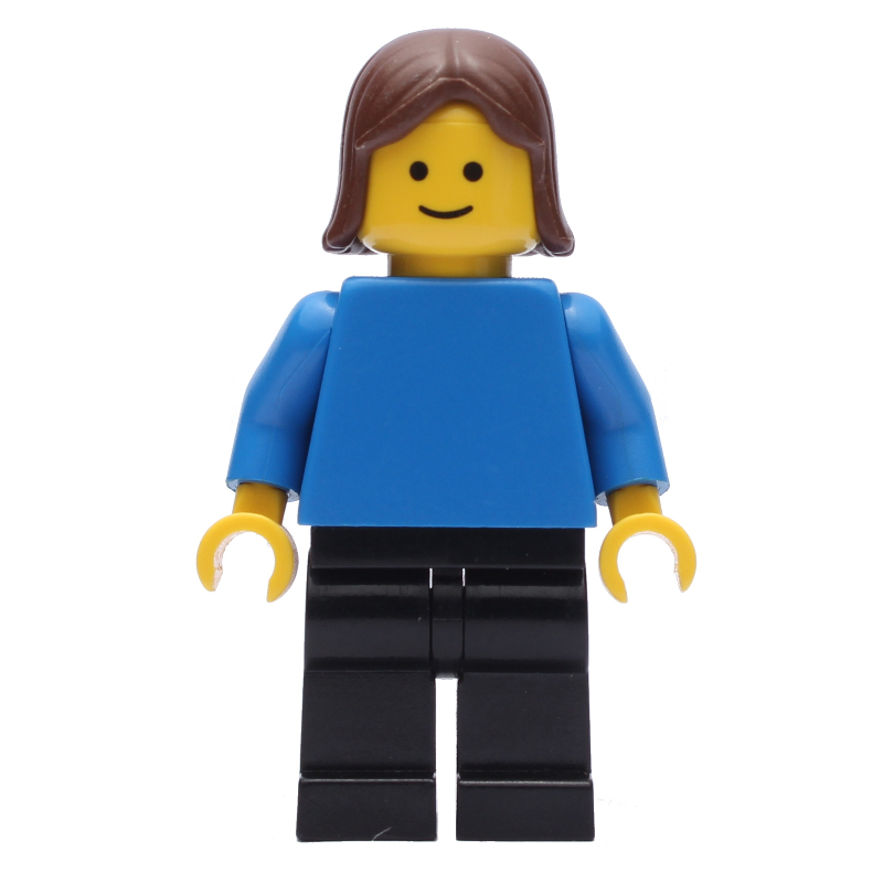 Femme - torse bleu, jambes noires (Woman - Blue Torso, Black Legs)