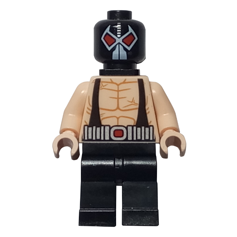 Bane, tête noire, mains nougat clair, support de cou (Bane, Black Head, Light Nougat Hands, Neck Bracket)