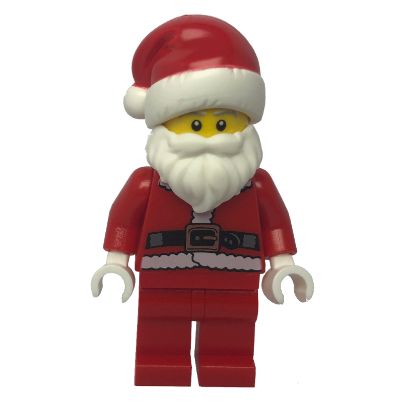 Père Noël, manteau et ceinture, jambes rouges sans motif, chapeau de père Noël (tête 3626c) (Santa, Coat and Belt, Plain Red Legs, Santa Hat (3626c Head))