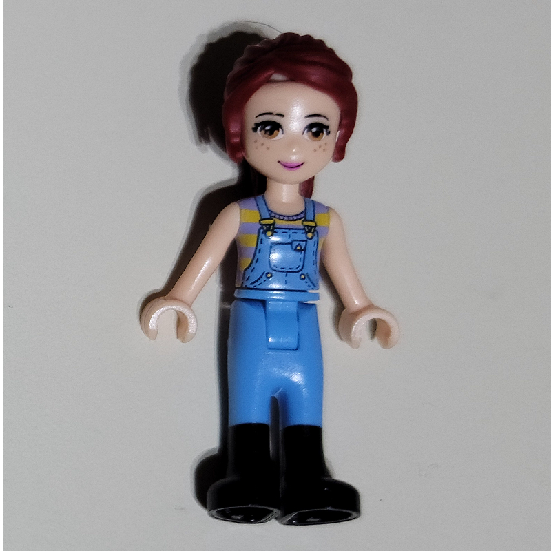 Mia — salopette bleu moyen (Mia - Medium Blue Overall)