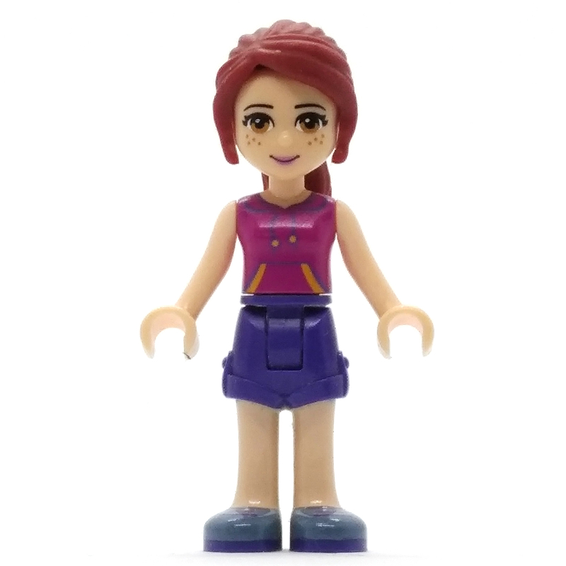 Mia — haut magenta, jupe pourpre foncé (Mia - Magenta Top, Dark Purple Skirt)