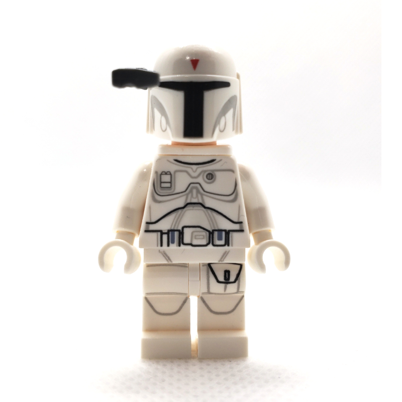 Boba Fett, armure blanche, tête imprimée (Boba Fett, White Armor, Printed Head)