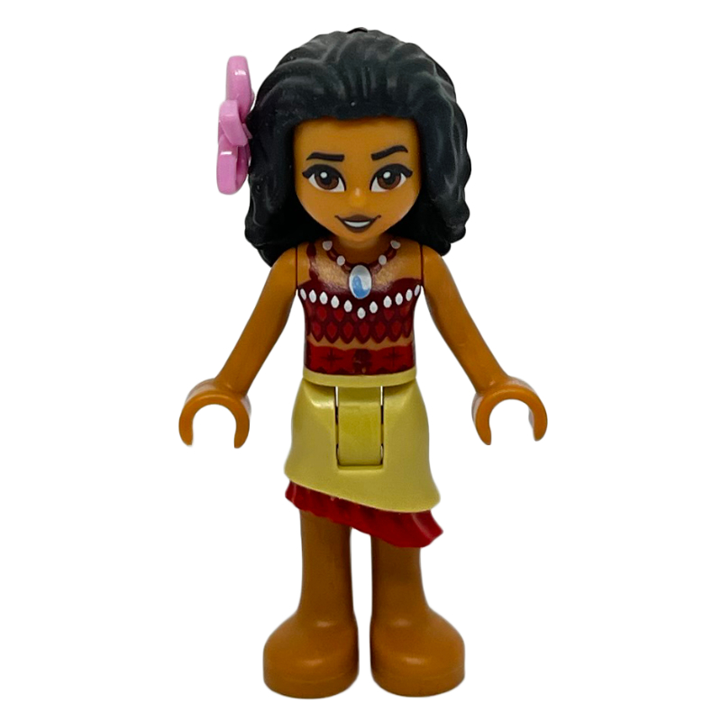 Vaiana — chemise rouge, jupe beige (Moana - Red Shirt, Tan Skirt)