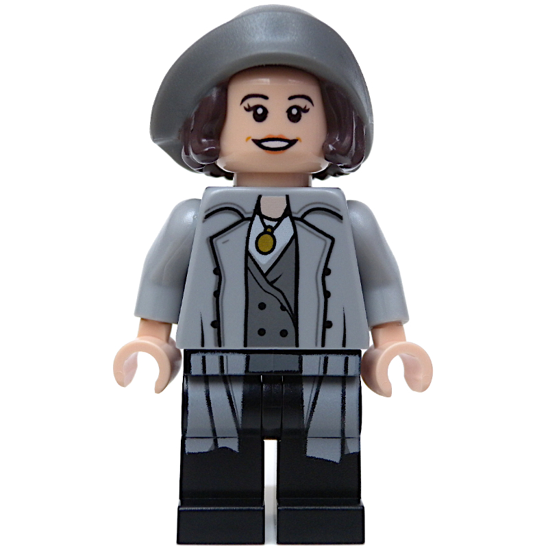 Tina goldstein, long manteau gris bleuté clair (dimensions) (Tina Goldstein, Long Light Bluish Gray Coat (Dimensions))
