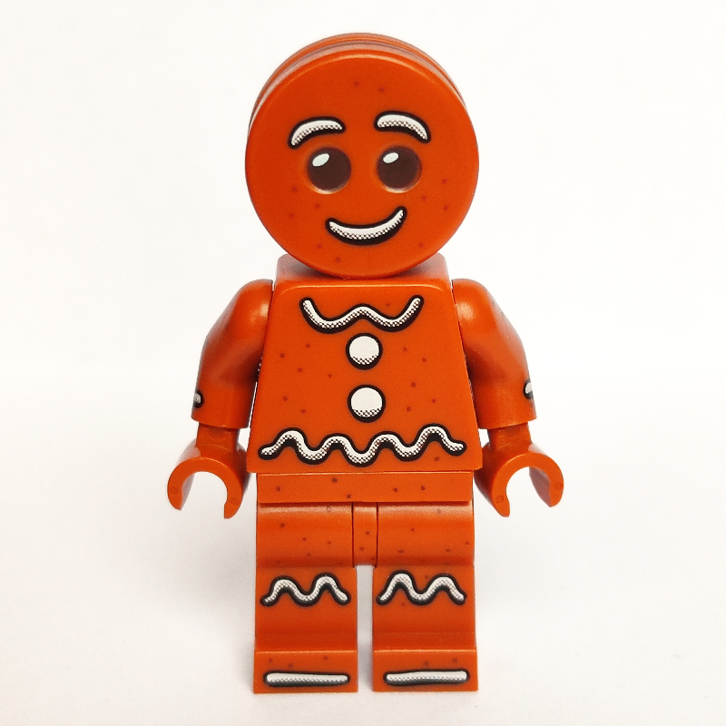 Pain d'épices homme, orange foncé (Gingerbread Man, Dark Orange)