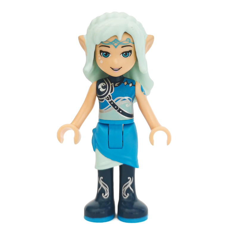 Naida riverheart en tenue azur foncé et vert d’eau clair (Naida Riverheart in Dark Azure and Light Aqua Outfit)