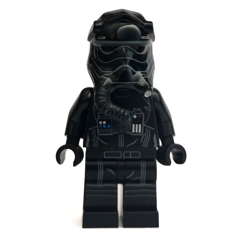 Pilote TIE, premier ordre, trois lignes blanches sur le casque (TIE Pilot, First Order, Three White Lines on Helmet)