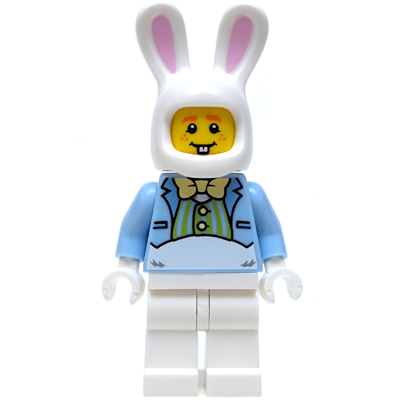 Lapin de Pâques, homme, nœud papillon jaune clair vif (Easter Bunny, Man, Bright Light Yellow Bow Tie)