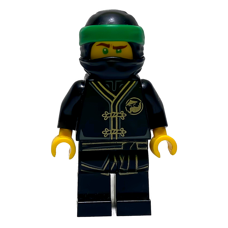 Lloyd en gi d'entraînement noir, avec bandeau (Lloyd in Black Training Gi, with Head Wrap)